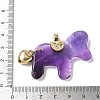 Natural Amethyst Carved Pendants G-C274-02I-3