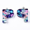 Transparent Epoxy Resin Pendants CRES-S364-001P-1