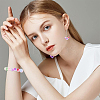 250Pcs 10 Colors Frosted Spray Painted Glass Beads GLAA-YW0005-42-5