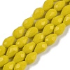 Opaque Solid Color Beads Strands EGLA-N013-P4mm-D06-1