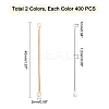   800pcs 2 Colors Iron Bar Links Connectors IFIN-PH0001-50-5