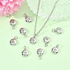 SHEGRACE Brass Clear Cubic Zirconia Charms XGRQ3P174-593P-5