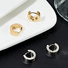 4 Pairs 2 Colors 304 Stainless Steel Huggie Hoop Earrings EJEW-LP0001-08-3