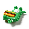 Dinosaur with Hamburger Shape PVC Pendants LS-KY-E012-03A-3