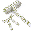 12.75M Polyester Leaf Pattern Ribbon OCOR-DC0001-28C-1