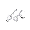 304 Stainless Steel Stud Earrings STAS-OY003-64P-2