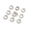 Brass Rhinestone Spacer Beads RB-A020-10mm-28S-5
