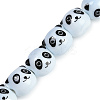 Handmade Porcelain Beads Strands PORC-P029-02B-1