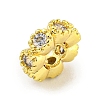 Brass Cubic Zirconia Spacer Beads KKB-L215-029A-LG-2