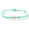 Handmade Daisy Glass Seed Bead Woven Flower Braided Bracelets CR2331-8-1