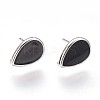 Brass Stud Earring Findings LS-KK-P153-21P-01-NF-1