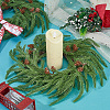 Flexible Glue PE Christmas Wreath AJEW-WH20060-20-3