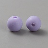 Acrylic Frosted Round Beads FACR-WH0001-06A-08-2
