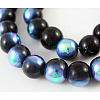 Round Glass Beads Strands X-GR6mm27Y-AB-1