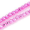 Baking Paint Electroplated Synthetic Non-magnetic Hematite Beads Strands G-H072-A01-01G-1