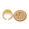 Rack Plating Brass Cuff Finger Rings for Women RJEW-M028-20G-3