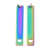Ion Plating(IP) 304 Stainless Steel Pendants LS-STAS-I311-13RC-1