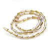 Electroplate Glass Beads Strands EGLA-Q033-M-2