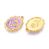 304 Stainless Steel Enamel Pendants STAS-N110-27C-G-2