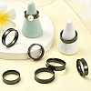 18Pcs 6 Styles 201 Stainless Steel Grooved Finger Ring Settings STAS-SC0010-59-5