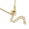 Flat Round with Santa Muerte Brass Micro Pave Cubic Zirconia Pendant Necklaces LS-NJEW-S385-03B-G-4