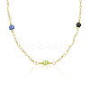 Glass Pearl & Flower Beaded Chains CHC-CJ0001-69-5