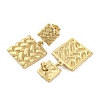 Ion Plating(IP) 304 Stainless Steel Stud Earrings for Women EJEW-N054-12G-2