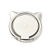 Alloy Cat Cell Phone Holder Stand Findings AJEW-E046-02P-1
