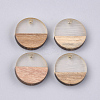Resin & Walnut Wood Pendants RESI-S358-02C-12-1