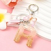 Resin & Acrylic & Faux Suede Tassel Keychain KEYC-YW00123-18-1