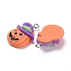 Halloween Opaque Resin Pendants RESI-G028-08P-3