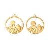 Ion Plating(IP) 304 Stainless Steel Pendants LS-STAS-L268-010G-2