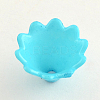 Opaque Acrylic Flower Bead Caps SACR-Q099-M81-3