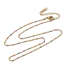 304 Stainless Steel Colorful Enamel Ball Chain Necklaces for Women LS-NJEW-K255-44G-4