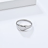 Heart 304 Stainless Steel Finger Rings for Women FS-WGDCCF4-01-1
