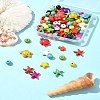 100Pcs 6 Styles Synthetic Turquoise Beads Sets TURQ-FS0001-05-11