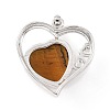 Natural Tiger Eye Pendants G-C236-01C-P-RS-3