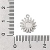 304 Stainless Steel Micro Pave Rhinestone Charms STAS-G369-05P-3