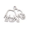 Non-Tarnish 201 Stainless Steel Pendants STAS-K003-06P-2