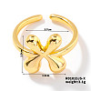 Fashionable Letter Brass Open Cuff for Women UR6840-24-1