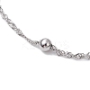 304 Stainless Steel Curb Chains Bracelets BJEW-JB11506-3