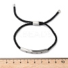 Word WWJD Polyester Cord Slider Bracelets BJEW-P384-01P-7