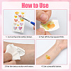 36Pcs 3 Style PVC Waterproof Self-Adhesive Picture Stickers STIC-SP0001-10-4