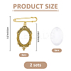 4Pcs Iron Brooch JEWB-FH00032-2
