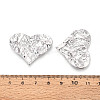 Rack Plating Textured Alloy Pendants PALLOY-T095-14P-3