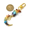 Synthetic & Natural Mixed Gemstone Pendant Decorations HJEW-JM01853-01-3