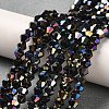 Transparent Electroplate Glass Beads Strands LS-GLAA-F029-2mm-A02-4
