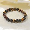 Natural Tiger Eye Bead Stretch Bracelets BJEW-K212-B-005-3