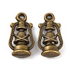 Tibetan Style Alloy Lantern/Oil Lamp Pendants TIBEP-Q041-092AB-NR-1