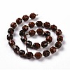 Natural Mahogany Obsidian Beads Strands G-G990-F12-3